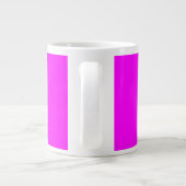 Moderne Solid Pink Magenta Spezialität Tasse (Rückseite)