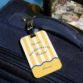 Moderne Sommer-Junggesellinnen-Abschiedsreise Gepäckanhänger