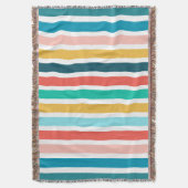 Moderne Sommer-mehrfarbige vertikale Streifen Decke (Vorderseite Vertikal)
