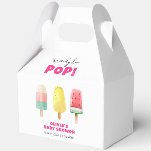 Moderne Sommer Popcice Ice Cream Baby Dusche Geschenkschachtel