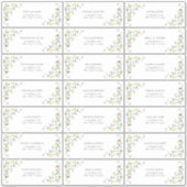 Moderne Sommer-Wildblume Hochzeitsgastadresse Aufkleber (Vorderseite)