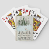 Moderne Sommerferienfamilie Spielkarten (Rückseite)