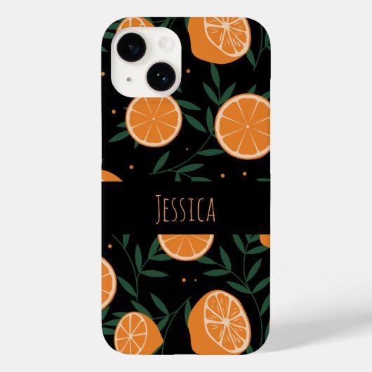 Moderne Sommerfrucht Botanisches Muster Case-Mate iPhone Hülle (Rückseite)