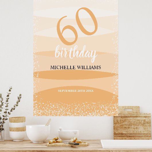 Moderne Sommergeburtstagsfeier in Rosa Poster (Küche)