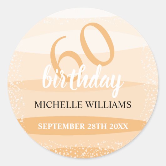 Moderne Sommergeburtstagsfeier in Rosa Runder Aufkleber (Vorderseite)