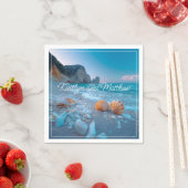 Moderne Sommerhochzeit Serviette (Beispiel)