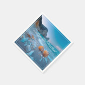 Moderne Sommerhochzeit Serviette (Ecke)