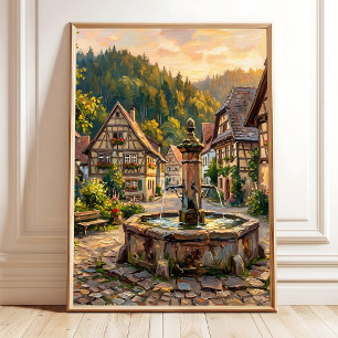Moderne Sommerleinwanddruck Poster