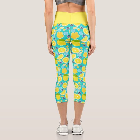 Moderne Sommerlemon Capri Leggings (Rückseite)