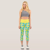 Moderne Sommerlemon Capri Leggings (Vorderseite)