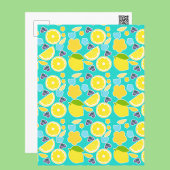 Moderne Sommerlemon Postkarte