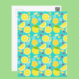 Moderne Sommerlemon Postkarte