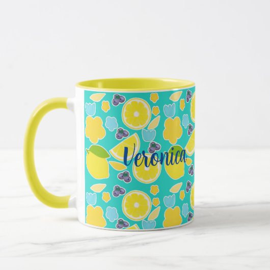 Moderne Sommerlemon Tasse (Links)