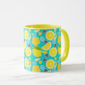 Moderne Sommerlemon Tasse (VorderseiteRechts)