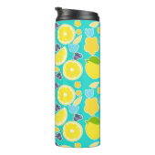 Moderne Sommerlemon Thermosbecher (Nach rechts gedreht)
