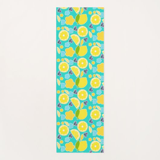 Moderne Sommerlemon Yogamatte (Vorderseite)