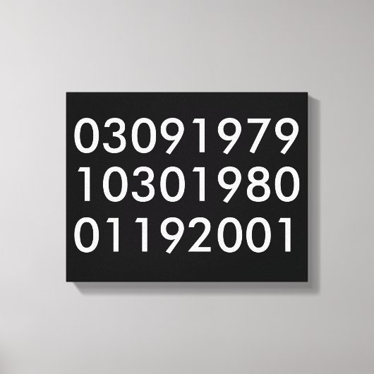 Moderne Sondertermine Leinwanddruck (Vorderseite)