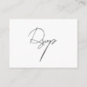 Moderne Song Request UAWG Encryption Card Begleitkarte (Rückseite)