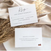 Moderne Song Request Wedding Response Card RSVP Karte