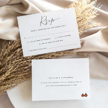 Moderne Song Request Wedding Response Card