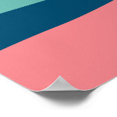 Moderne Sonne- und Meereslandschaft Minimalistisch Poster (Ecke)