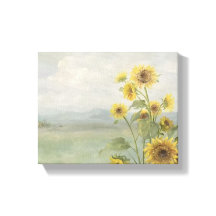 Moderne Sonnenblume Aquarell & personalisiertes Bi