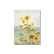 Moderne Sonnenblume Aquarell & personalisiertes Bi