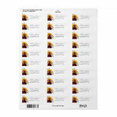 Moderne Sonnenblume Burgund Rose Floral Wasserfarb (Vorne)