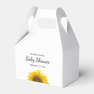 Moderne Sonnenblume Einfache Babydusche Geschenkschachtel