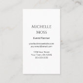 Moderne Sonnenblume Eleganter Veranstaltungsplaner Visitenkarte (Rückseite)