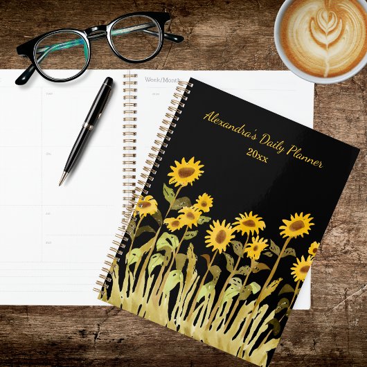 Moderne Sonnenblume Planer