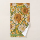 Moderne Sonnenblume Schöne Sammlung Badhandtuch Set (Handtuch)