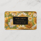 Moderne Sonnenblume Schöne Sammlung Visitenkarte (Vorderseite)