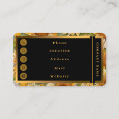 Moderne Sonnenblume Schöne Sammlung Visitenkarte (Rückseite)