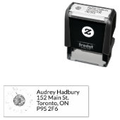 Moderne Sonnenblume Selbstfärbende Briefmarke Permastempel (Beispiel)