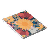 Moderne Sonnenblumen Blumenfarben Design Notizblock (angewinkelt)