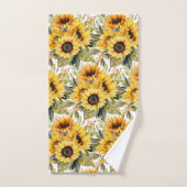 Moderne Sonnenblumen Blumenstrauß Set (Handtuch)