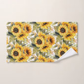Moderne Sonnenblumen Blumenstrauß Set (Handtuch)