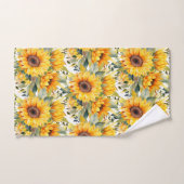 Moderne Sonnenblumen Blumenstrauß Set (Handtuch)