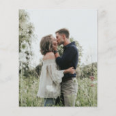 Moderne Sonnenblumen Foto Einladung (Rückseite)