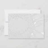Moderne Sonnenblumen Hochzeit rsvp Karte (Rückseite)