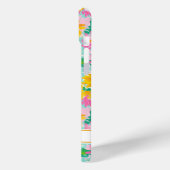 Moderne Sonnenblumen-Malerei Monogramm Case-Mate iPhone Hülle (Rückseite / Links)