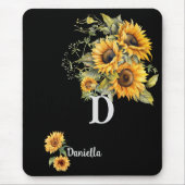 Moderne Sonnenblumen Mousepad (Vorne)