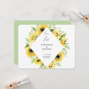 Moderne Sonnenblumen-Sprüh-Eheversprechen-Sparen S