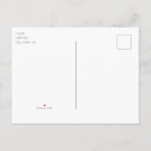 Moderne Sonnenblumendusche ändert das Datum Ankündigungspostkarte (Rückseite)