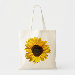 Moderne Sonnenblumenfotografie Sommermädchen Tragetasche