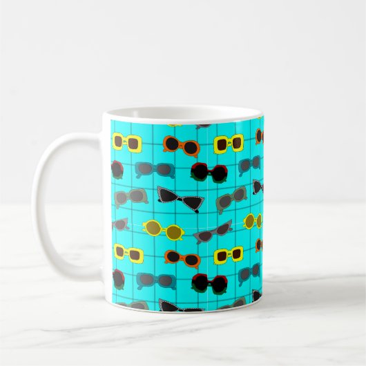 Moderne Sonnenbrille aus dem Mittelalter Kaffeetasse (Links)