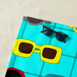Moderne Sonnenbrille aus dem Mittelalter Strandtuch