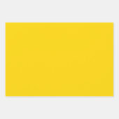 Moderne, sonnengelbe Schlichte Solid Color Geschenkpapier Set (Vorderseite)