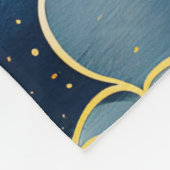 Moderne Sonnenstrahlen und blaue Wolken Fleecedecke (Ecke)